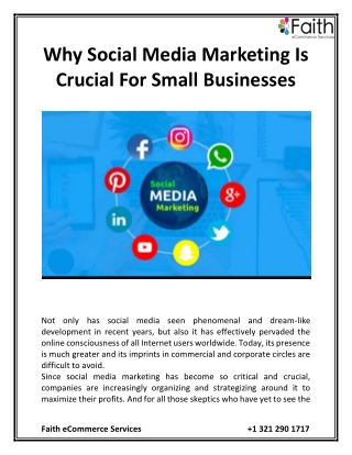 Why Social Media Marketing Is Crucial for Small Businesses
