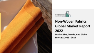 Non-Woven Fabrics Market Growth, Demand Factors And Segmentation Report To 2031