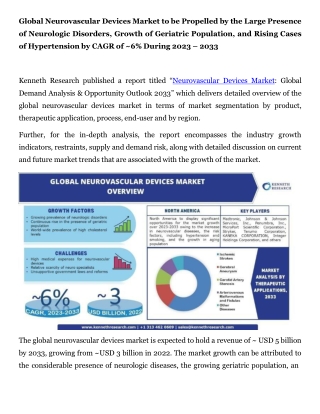 Global Neurovascular Devices Market Press Release