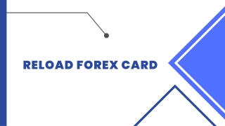 Know How to Reload Forex Card Online