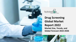 Drug Screening Market Report 2022 | Insights, Analysis, And Forecast 2031