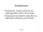 Enantiomers