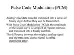 Pulse Code Modulation PCM