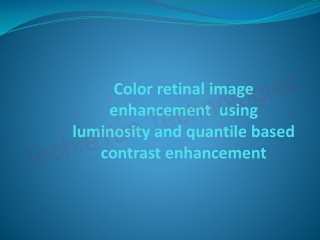Detection of Retinal pigmentosa in paediatric age