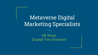 Metaverse Digital Marketing Specialists
