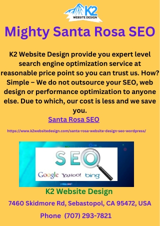 Mighty Santa Rosa SEO