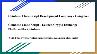 Coinbase Clone Development - Launch Crypto Exchange Platform like Coinbase