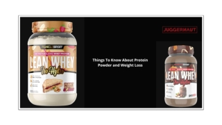 THINGS TO KNOW ABOUT PROTEIN POWDER AND WEIGHT LOSS