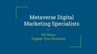 Metaverse Digital Marketing Specialists