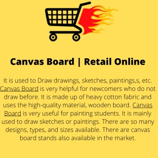Canvas Board  Retail Online