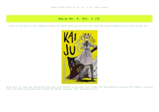{Read Online} Kaiju No. 8  Vol. 3 (3) {read online}