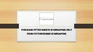 Purchase Fitted Sheets In Singapore Only From Cottoncrumbs In Singapore