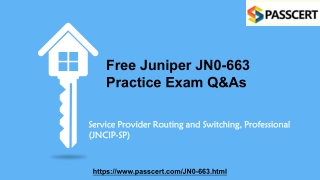 2022 Latest Juniper JNCIP-SP Certification JN0-663 Dumps