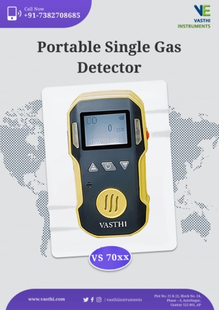 Portable Single Gas Detector/ Monitor (VS-70)