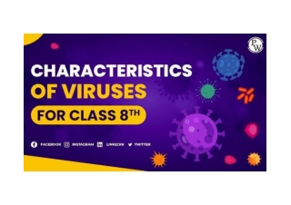 Characteristics Of Viruses For Class 8