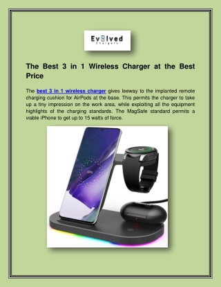 The Best 3 in 1 Wireless Charger at the Best Price