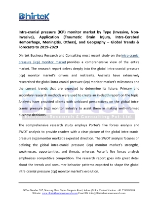 Intra-cranial pressure (ICP) monitor market