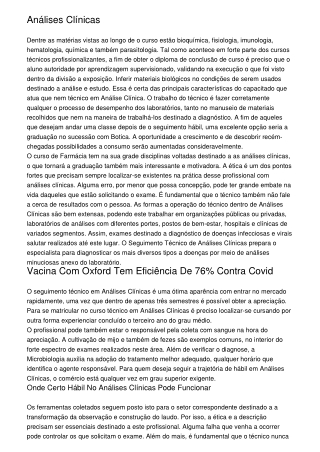 Análises Clínicas