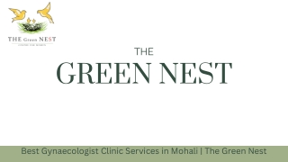 Best Gynaecologist Clinic Services in Mohali | The Green Nest