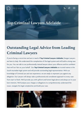 Top Criminal Lawyers Adelaide