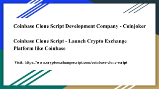 Coinbase Clone Development - Launch Crypto Exchange Platform like Coinbase