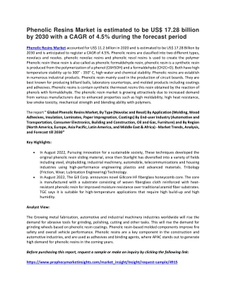 Phenolic Resins Market