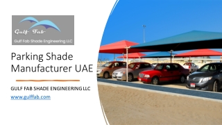 Parking Shade Manufacturer UAE