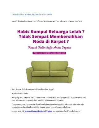 Laundry Sofa Medan, WA 0821 6814 0609