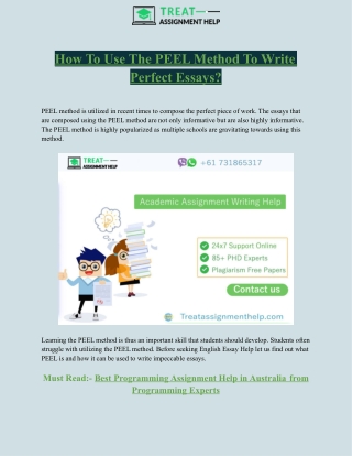 How To Use The PEEL Method To Write Perfect Essays_