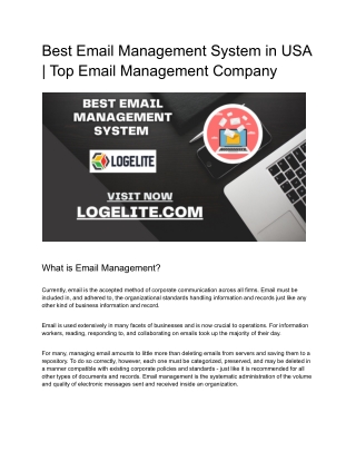 Best Email Management System in USA _ Top Email Management Company
