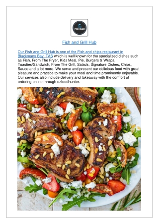 10% off - Fish and Grill Hub Blackmans Bay Fish And Chips, TAS