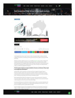 Best Assignment Help Service in Deniliquin Australia