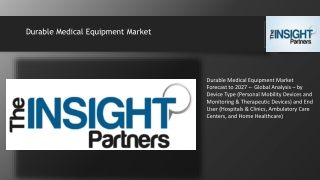 Durable Medical Equipment Market