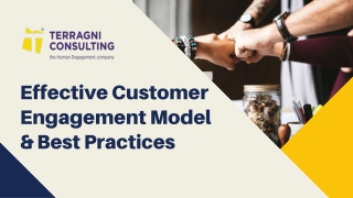 Effective Customer Engagement Model & Best Practices