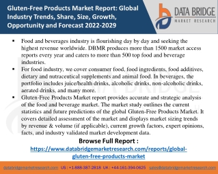 Gluten-Free Products Market