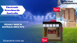 Get Electronic Scoreboards in Australia- Blue Vane Scoreboards