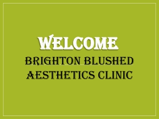 Best Dermal Fillers in Hove