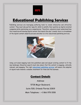 Educational Publishing Services