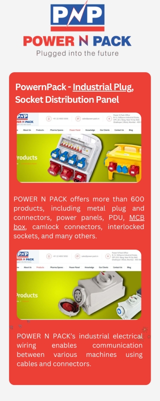 Industrial Plug and Socket - MCB Box and Distro Panel for Sale