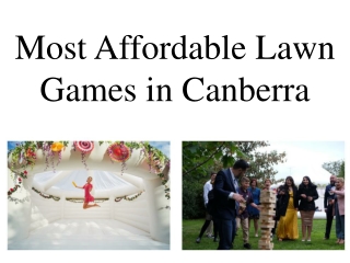 Most Affordable Lawn Games in Canberra