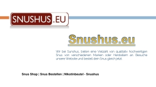 Raucherentwöhnung Mit Candyshop Snus