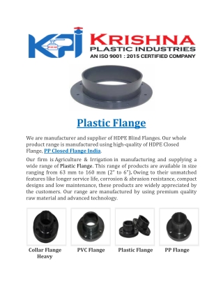 Plastic Flange