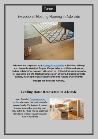 Exceptional Floating Flooring in Adelaide
