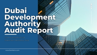 Dubai Development Authority Audit Report