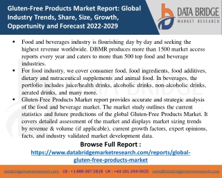 Gluten-Free Products Market