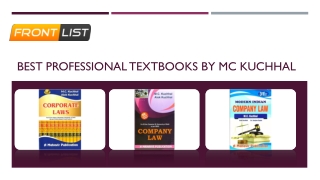 Best Professional Textbooks by MC Kuchhal