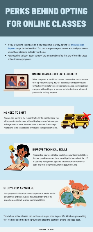 Perks Behind Opting for Online Classes