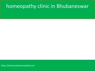 homeopathy clinic in Bhubaneswar
