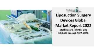 Liposuction Surgery Devices Market 2022 Trends, Growth, Segments And Forecast