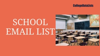 SCHOOL EMAIL LIST